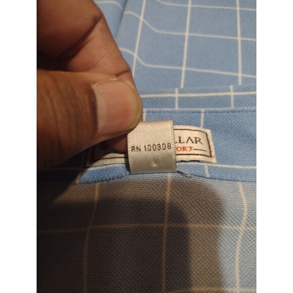 Men's Peter Millar Summer Comfort "The Country Club Of Louisiana" Shirt XL Blue - Picture 8 of 10